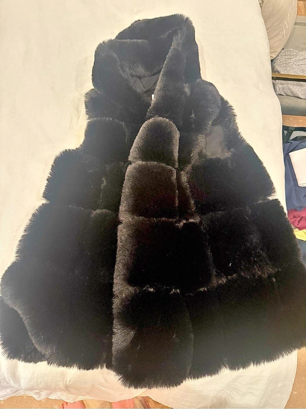 Faux Fur Quilted Vest